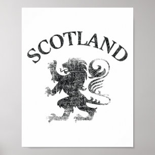 Poster Drapeau écossais vintage Lion rampant d'Écosse Rug