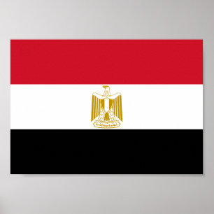 Poster Drapeau égyptien
