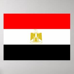 Poster Drapeau égyptien