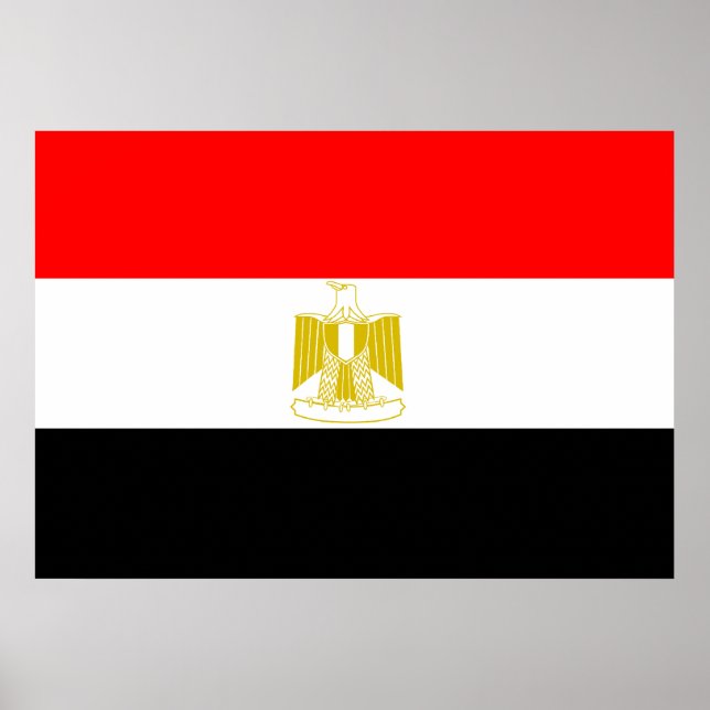 Poster Drapeau égyptien (Devant)
