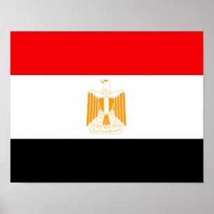 Poster Drapeau égyptien