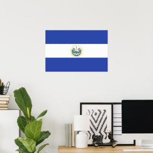 Poster Drapeau El Salvador
