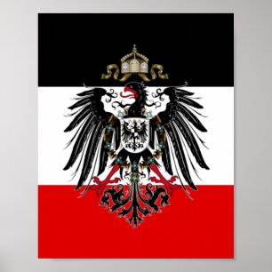 Poster Drapeau Empire allemand