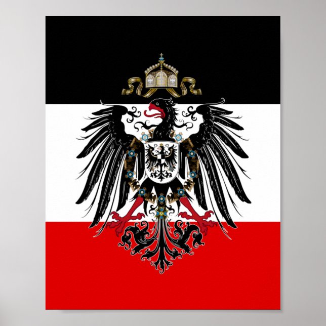 Poster Drapeau Empire allemand (Devant)