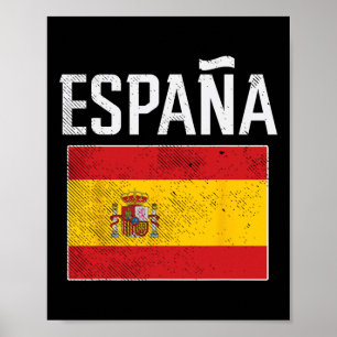 Poster Drapeau Espagne Espagne Football Espagnol Hommes F
