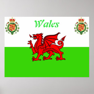 Poster Drapeau gallois