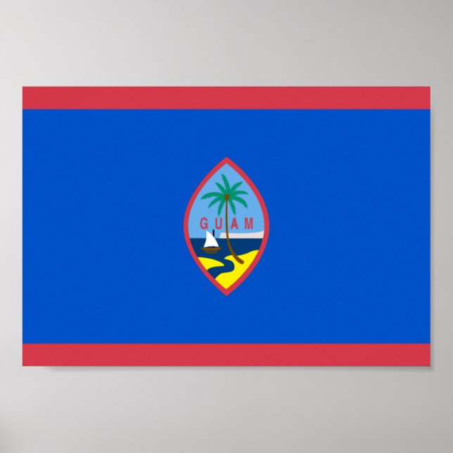 Poster Drapeau Guam (Devant)