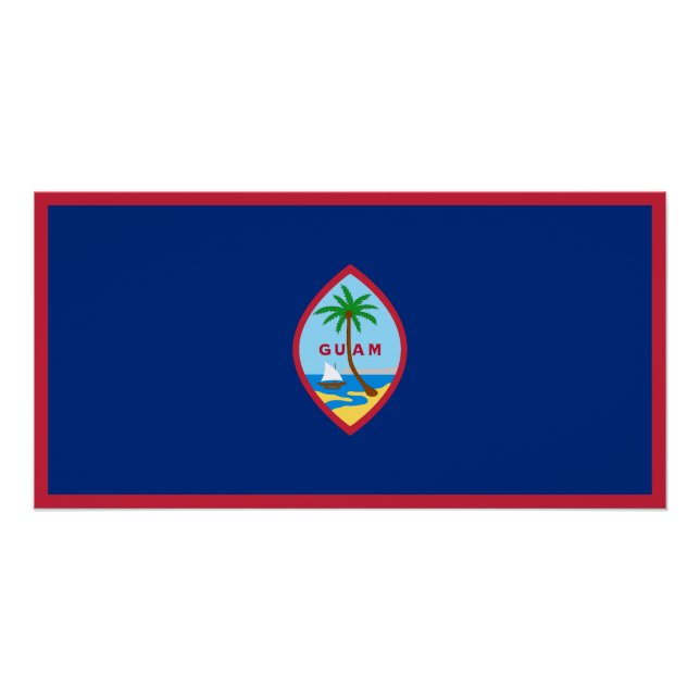 Poster Drapeau Guam (Devant)