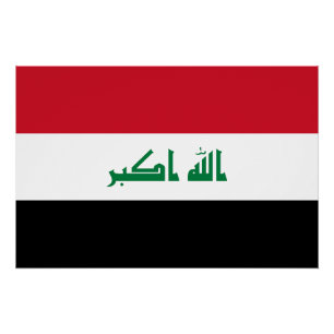 Poster Drapeau Iraq