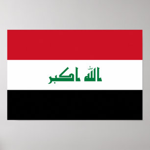 Poster Drapeau Iraq