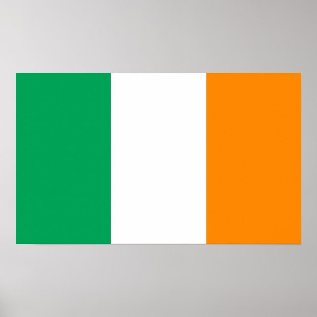 Poster drapeau irlandais (Devant)