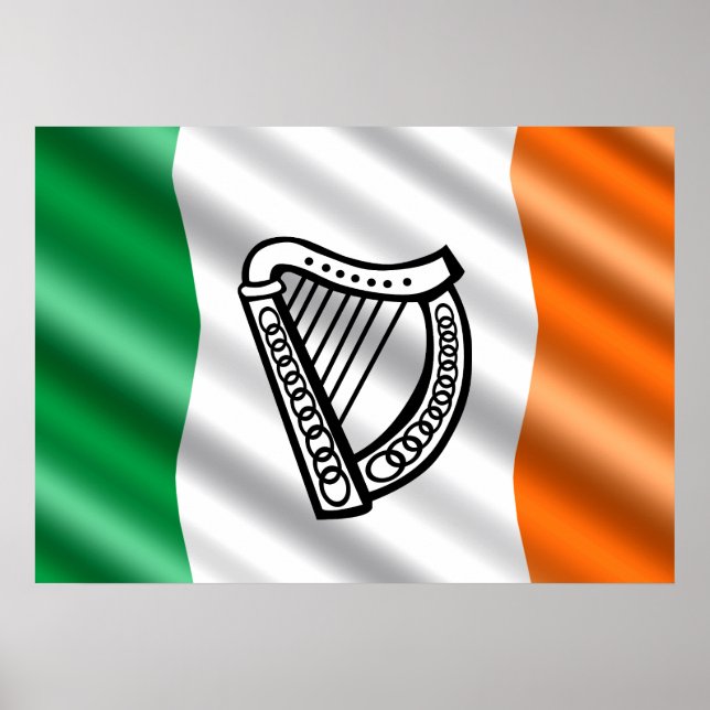 Poster Drapeau irlandais (Devant)