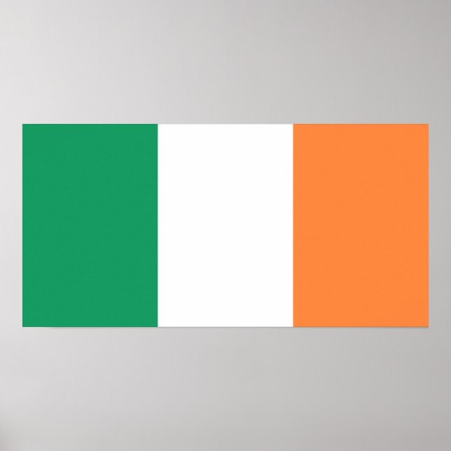 Poster Drapeau irlandais (République d'Irlande) (ROI) (Ei (Devant)