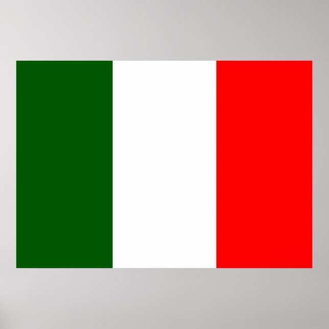 Poster Drapeau Italie (Devant)