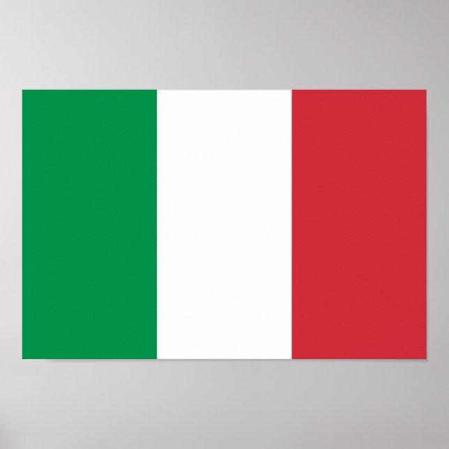 Poster Drapeau Italie (Devant)