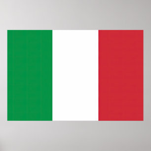 Poster Drapeau Italie Tricolore