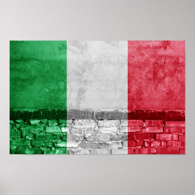 Poster Drapeau italien (Devant)