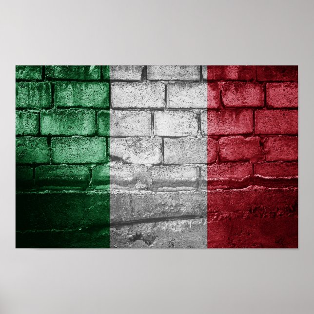 Poster Drapeau italien (Devant)