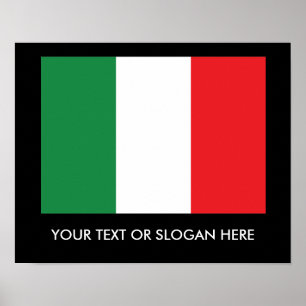 Poster Drapeau italien
