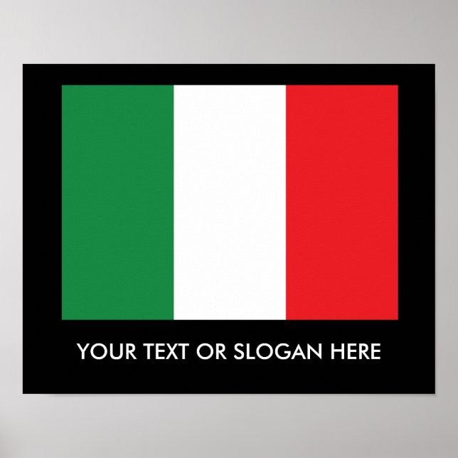 Poster Drapeau italien (Devant)