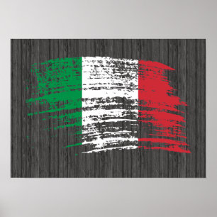 Poster Drapeau italien cool