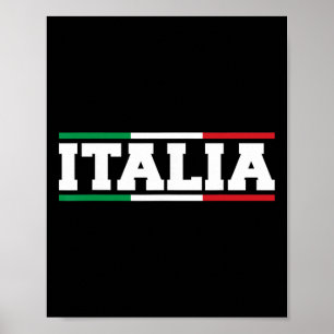 Poster Drapeau italien d'Italie Carte Bouclier Dge Italie