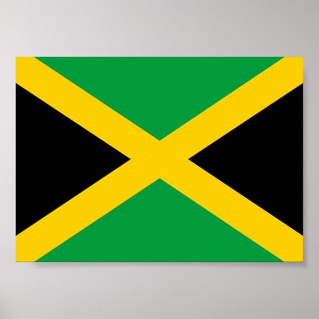 Poster Drapeau jamaïcain (Devant)