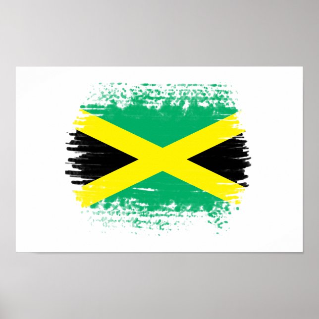 Poster Drapeau jamaïcain (Devant)