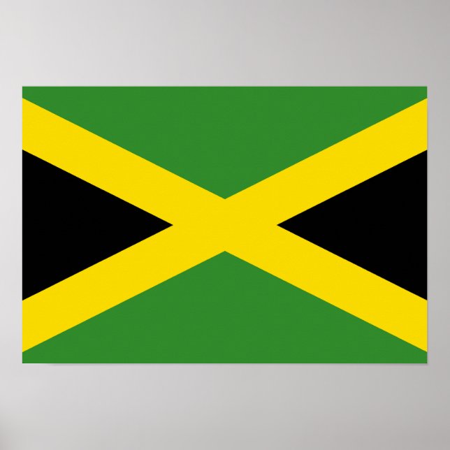 Poster Drapeau Jamaïque (Devant)