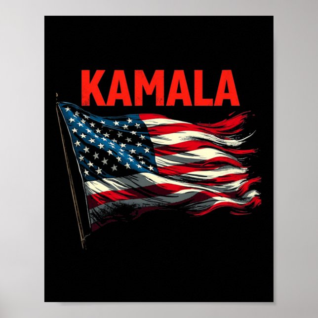 Poster Drapeau Kamala (Devant)