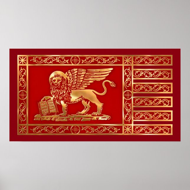 Poster Drapeau La Serenissima (Devant)