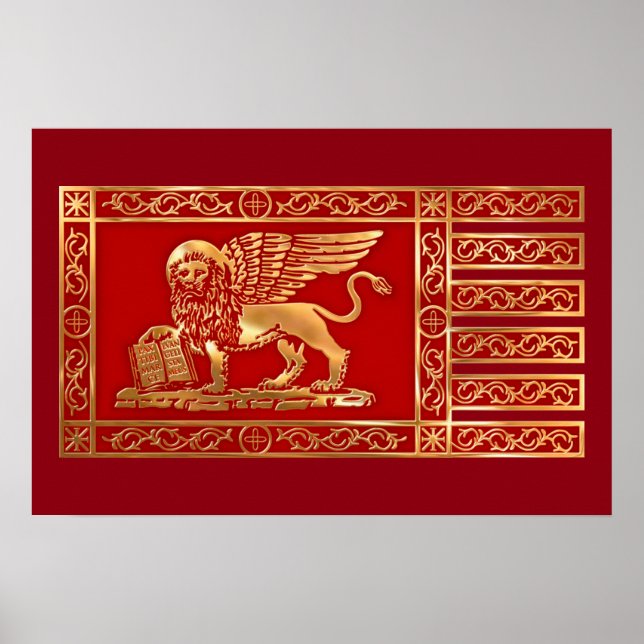Poster Drapeau La Serenissima (Devant)