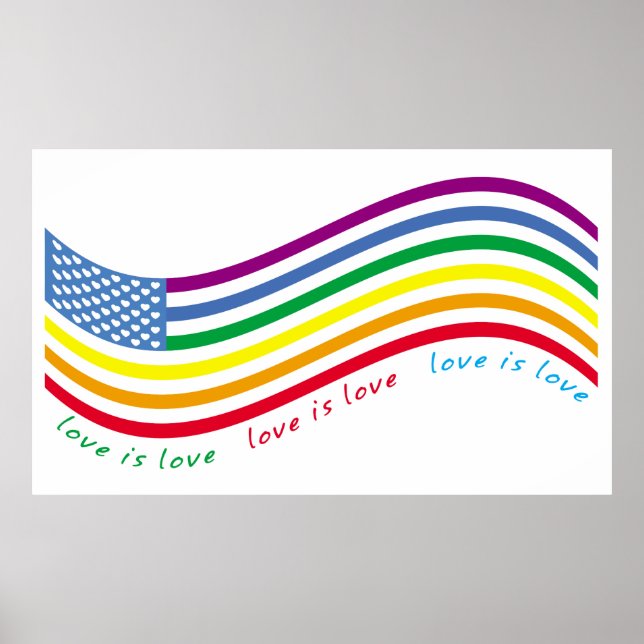 Poster Drapeau LGBT (Devant)