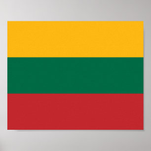 Poster Drapeau Lituanie