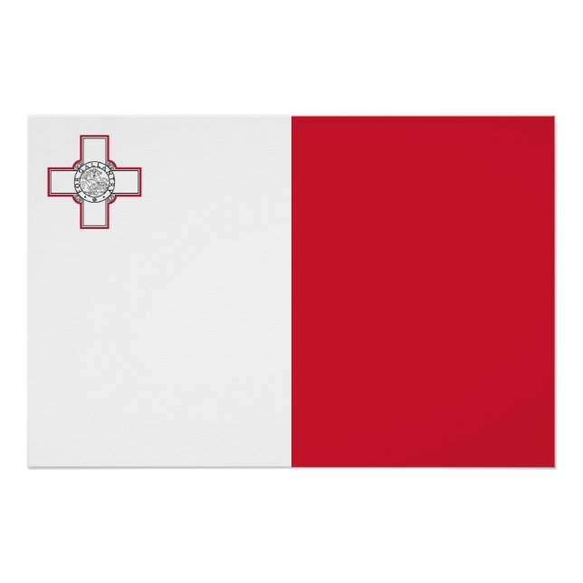 Poster Drapeau Malte (Devant)