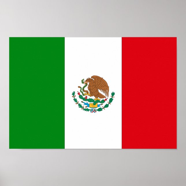 Poster Drapeau mexicain (Devant)