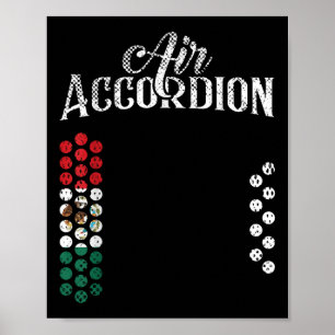 Poster Drapeau Mexicain Accordéon Drapeau Du Mexique T Ch