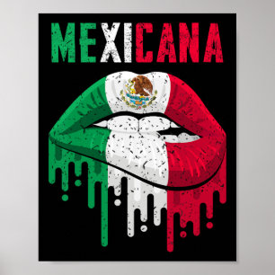 Poster Drapeau mexicain Chemise fille femmes enfant bébé 