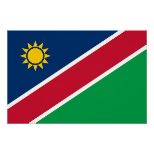 Poster Drapeau Namibie