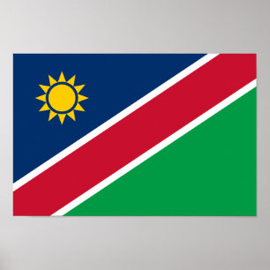 Poster Drapeau Namibie