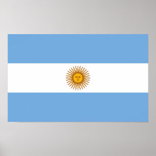 Poster Drapeau national argentin