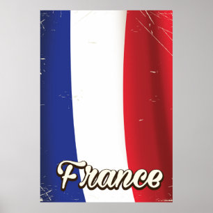 Poster Drapeau national de France