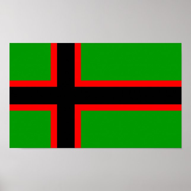 Poster Drapeau national de Karelia (Devant)