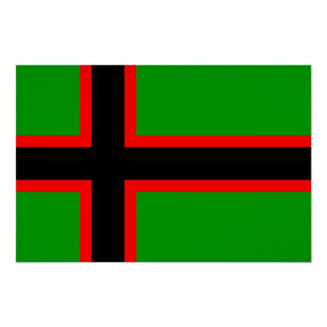 Poster Drapeau national de Karelia (Devant)