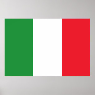 Poster Drapeau national de l'Italie