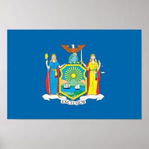 Poster Drapeau NEW YORK -
