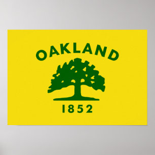 Poster Drapeau Oakland, Californie