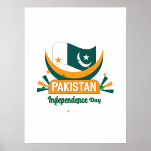 Poster Drapeau pakistanais