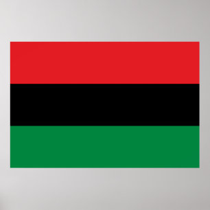 Poster Drapeau panafricain