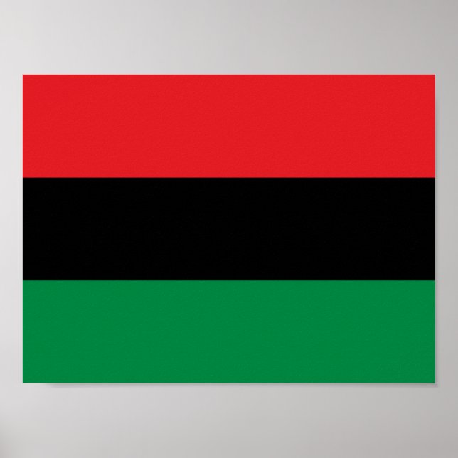 Poster Drapeau panafricain de l'UNIA (Devant)